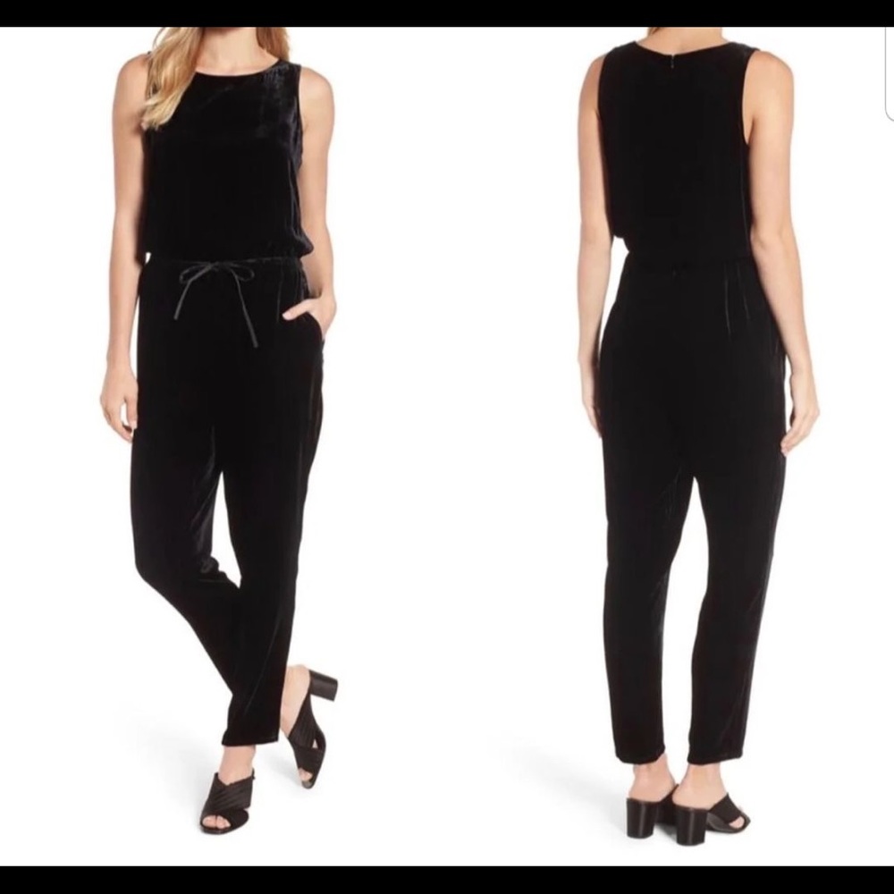 NWT Eileen Fisher Velvet Jumpsuit